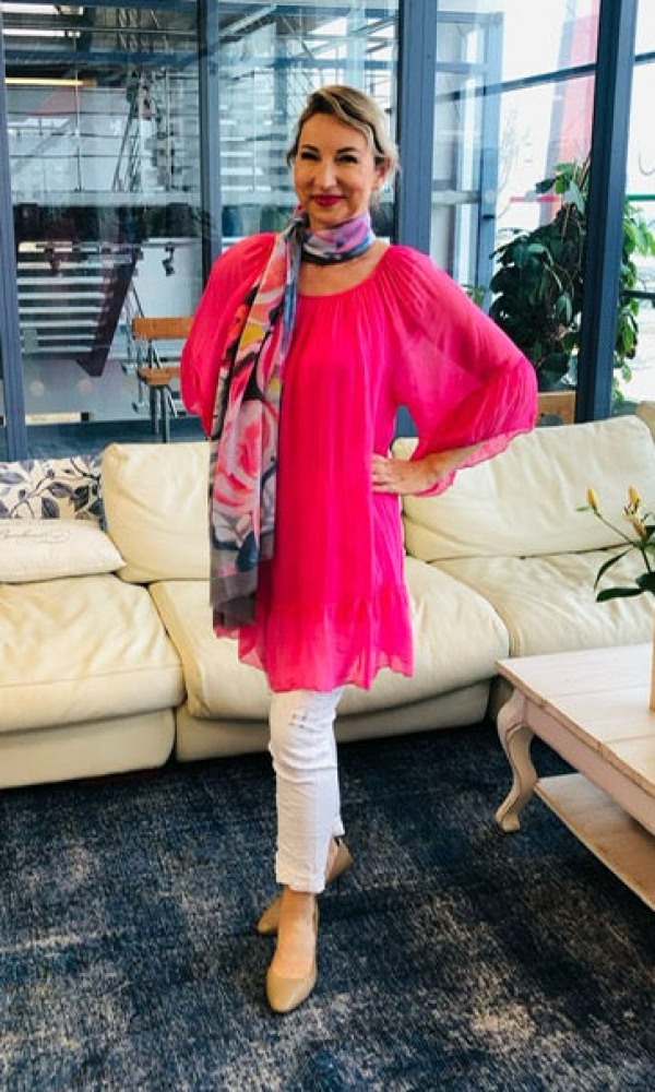 Alexandrova silkkitunika - Fuxia - Tunikat