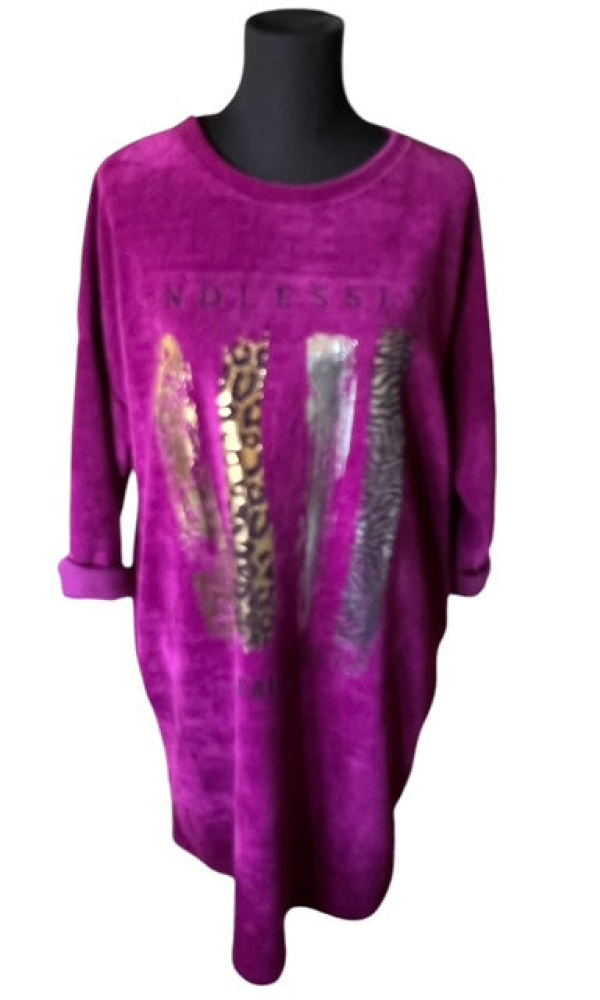 Endlessly samettitunika/mekko - Fuxia - Tunikat