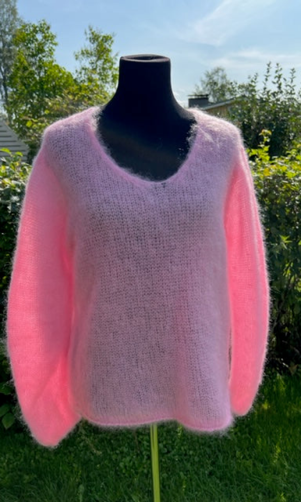 Kid Mohair neule - Vaaleanpunainen - Neuleet