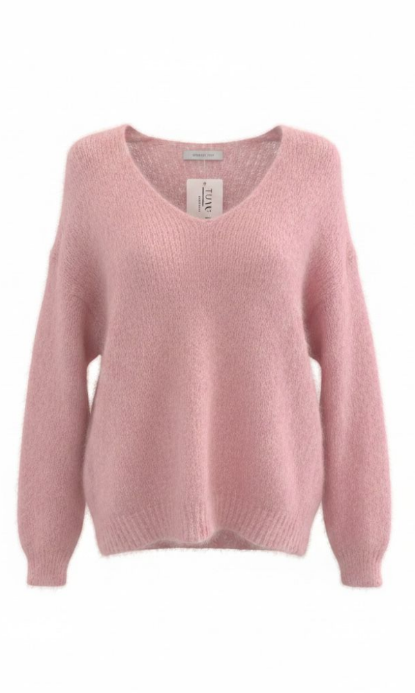Ella Kid Mohair neule -väri roosa malli lyhyt