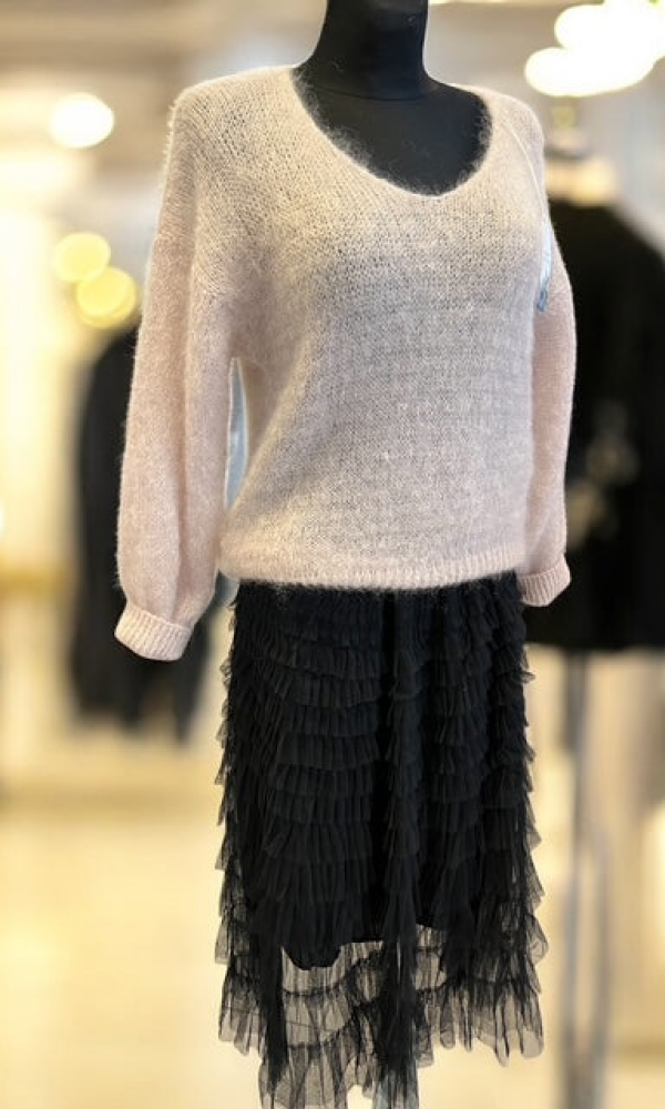 Ella Kid Mohair neule - Taupe - Neuleet