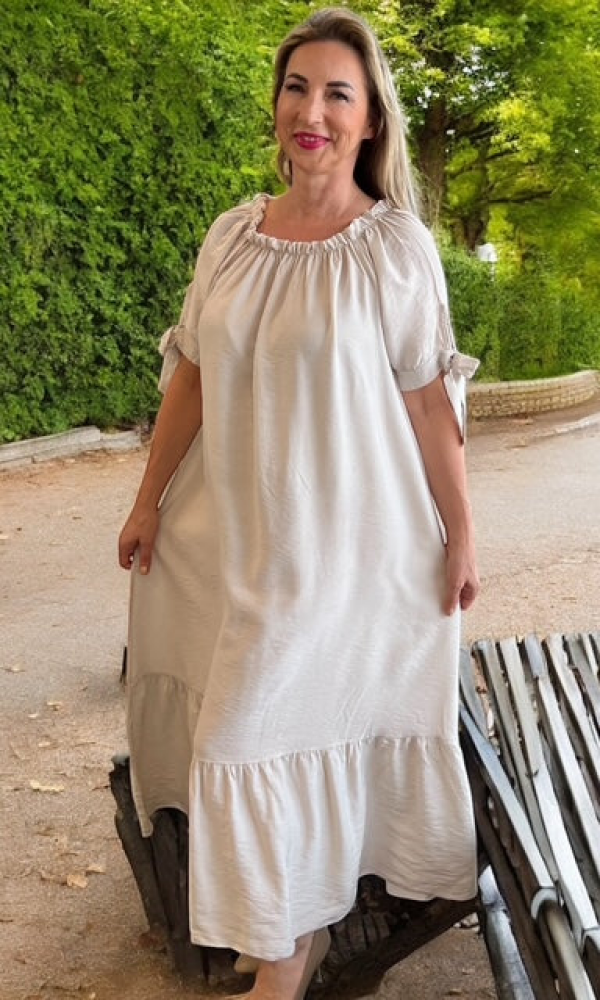 Hannele viskoosimekko - Beige - Mekot