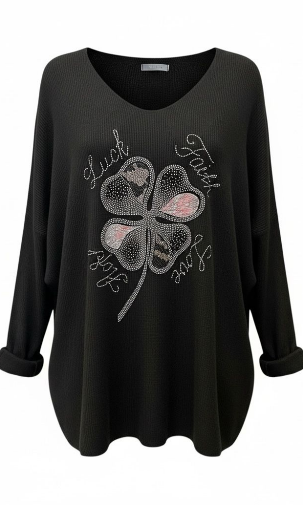 Neliapila neule blingillä usta