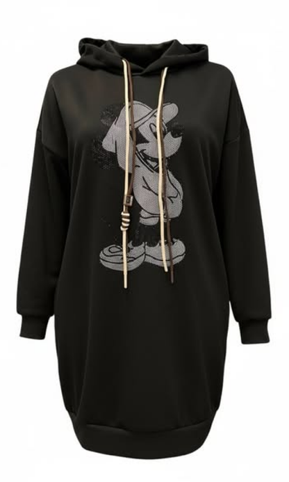 Mikki bling college musta– mukava ja rento puseromekko arkeen