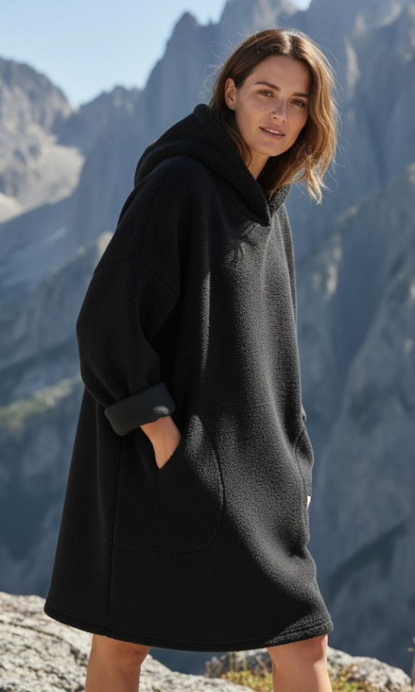 Pörröinen huppari S–L/XL – pehmeä ja lämmin talvikauteen