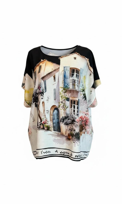Väljä printtipusero yksi koko S–L(XL)